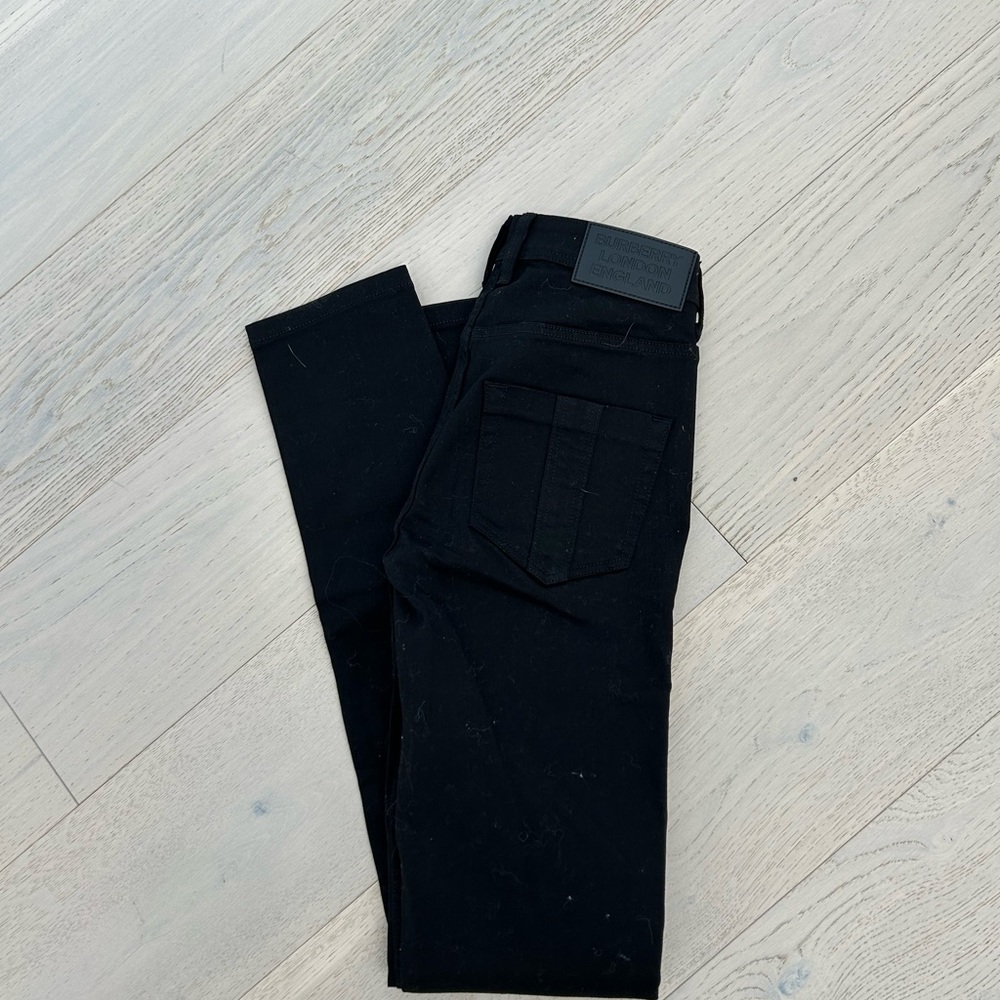 Burberry Black Straight Leg Jeans